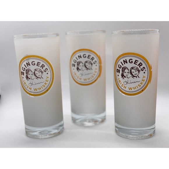 2 Gingers - Irish Whiskey Frosted Glasses - 10 oz - Set of 3. - Picture 1 of 6